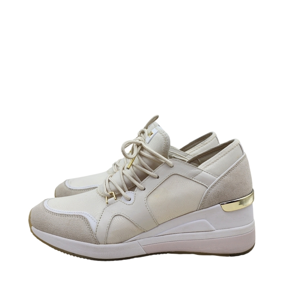 Michael Kors MK Women's Liv Trainer Nylon Lace Up Sneakers Shoes - 10